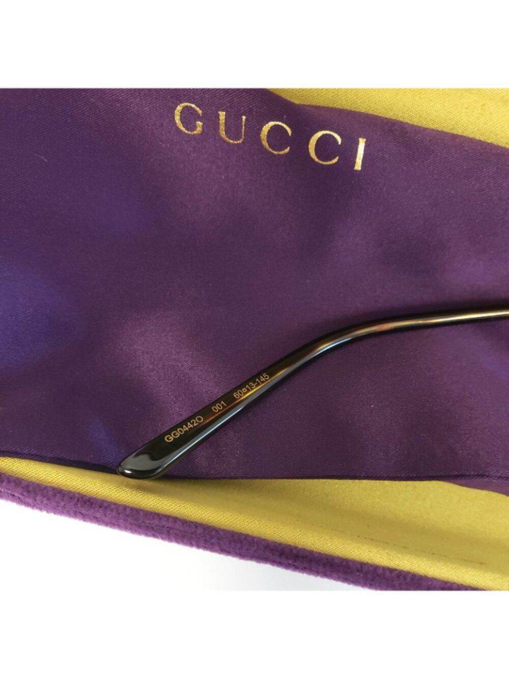 Gucci GG0442O 001 60mm Pilot Aviator Optical Frame Eyeglasses Rutenium - Italy - Picture 3 of 4